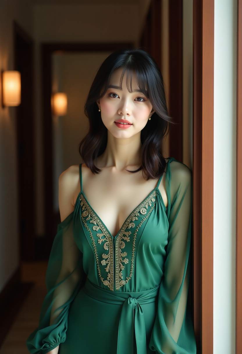 她说